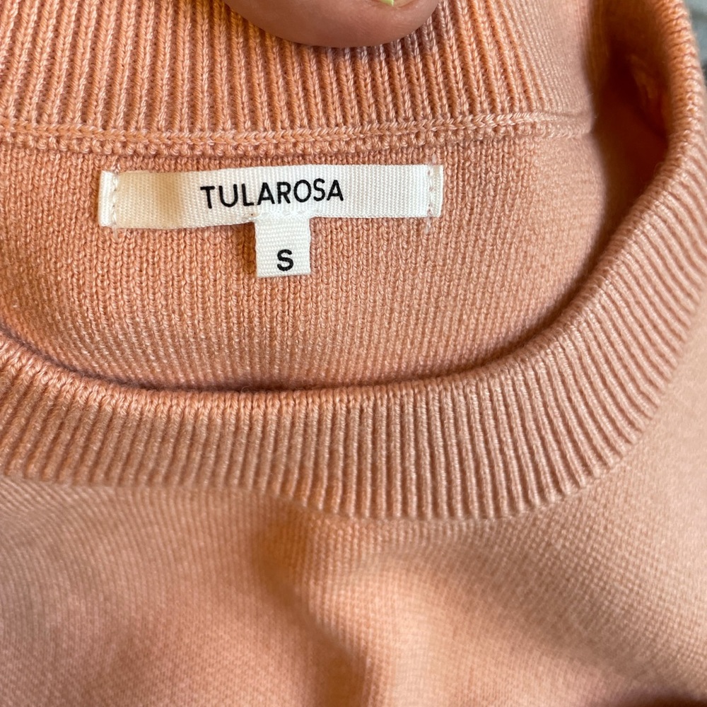 Peach Crop Fitted Tularosa Cropped Sweater size S - GORGEOUS